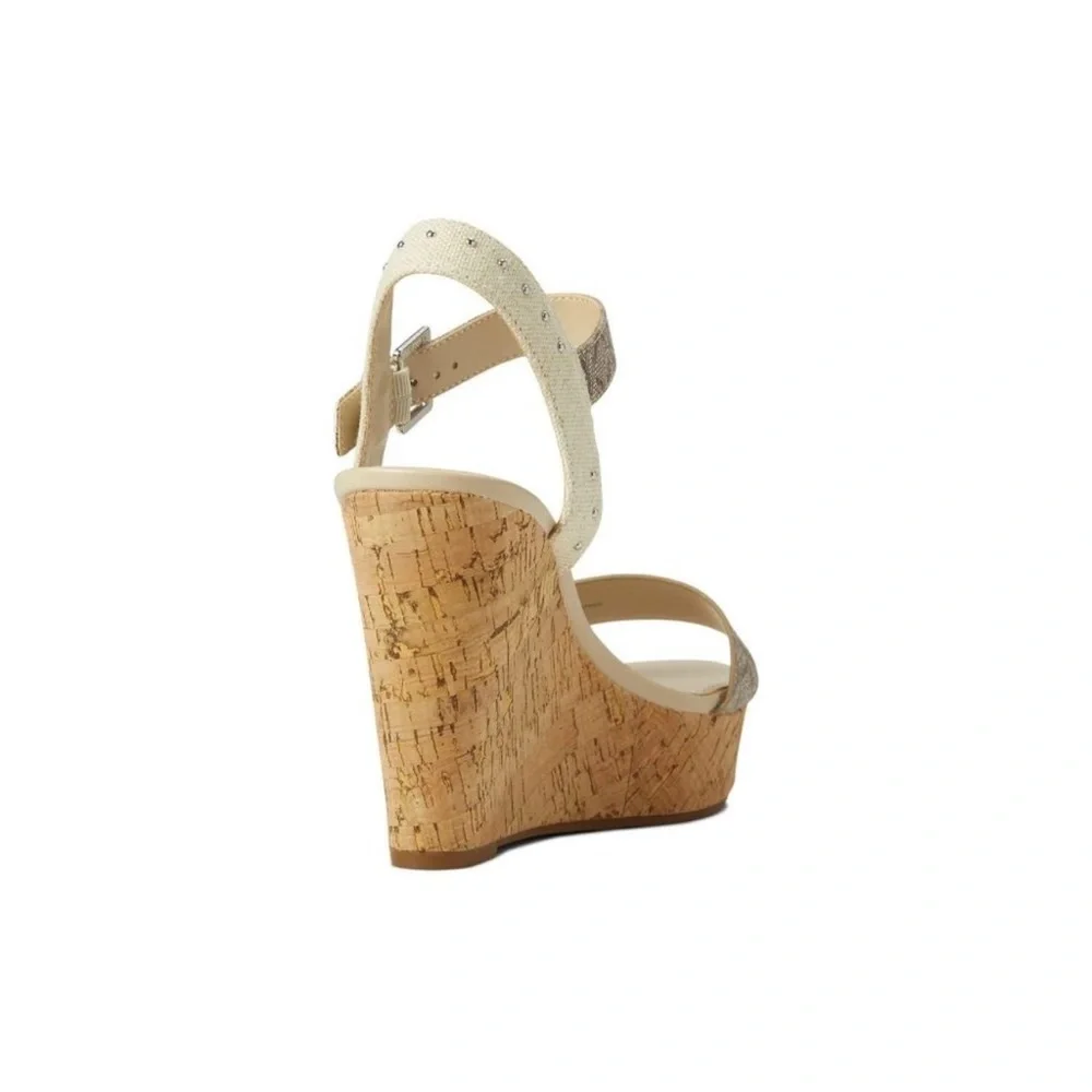 Brand New‎ Calvin Klein Karmona Sandals Natural Wedges. Size 8.5B